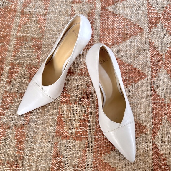 Alexandre Birman 100mm Clarice White Leather Pointy Pump 40.5 - Picture 3 of 12